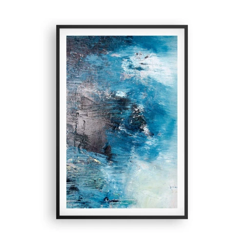 Plakat w czarnej ramie - Błękitna rapsodia - 61x91 cm