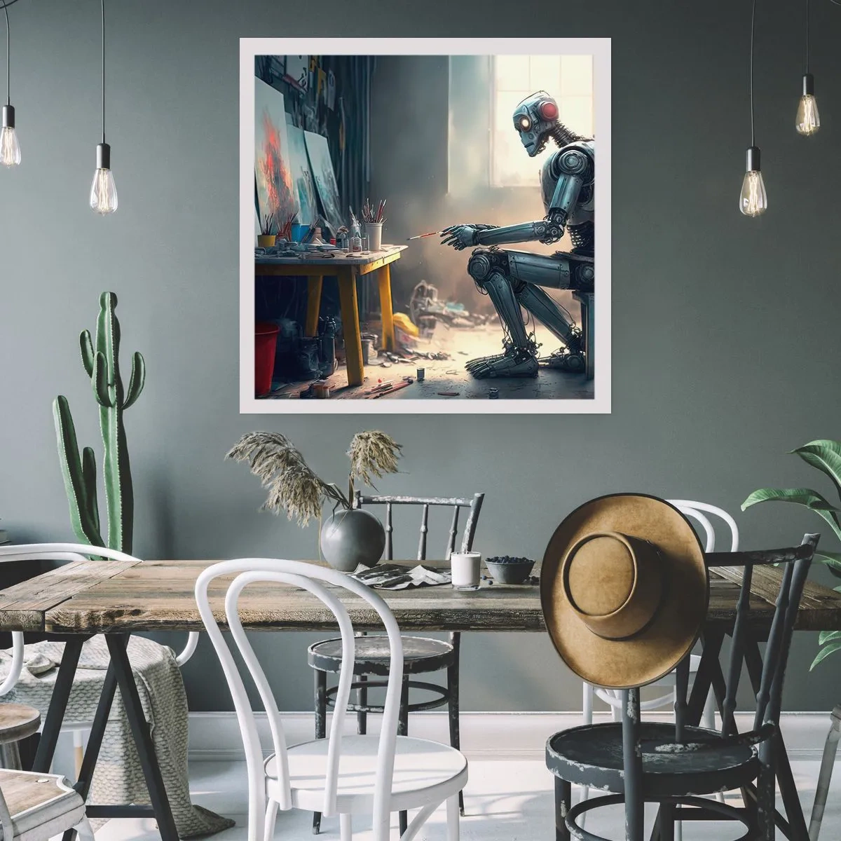 Plakat - Akt kreacji - 60x60 cm