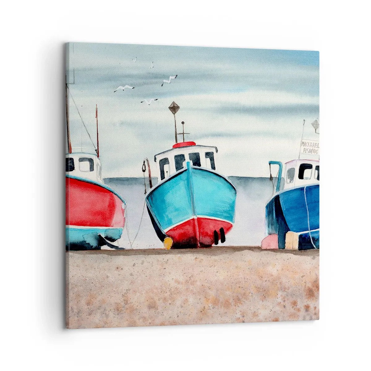 Obraz na płótnie - Gotowe na połów - 50x50 cm