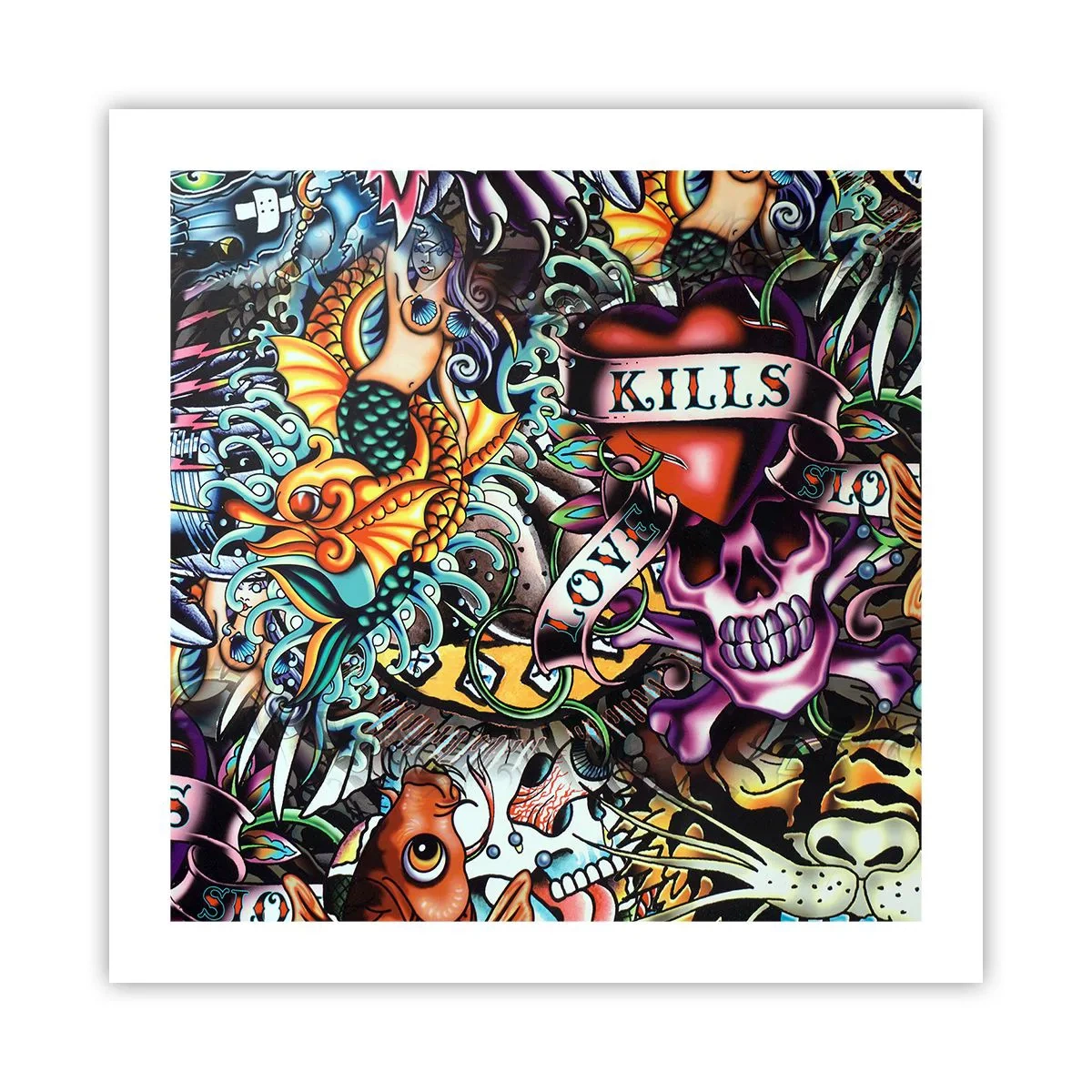 Plakat - Sen tatuażysty - 50x50 cm