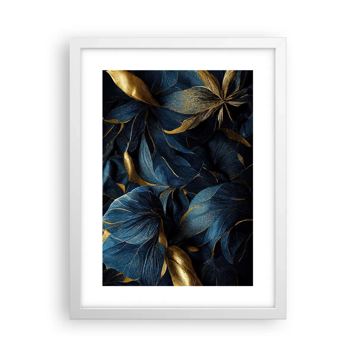 Plakat w białej ramie - Złotem podszyte - 30x40 cm