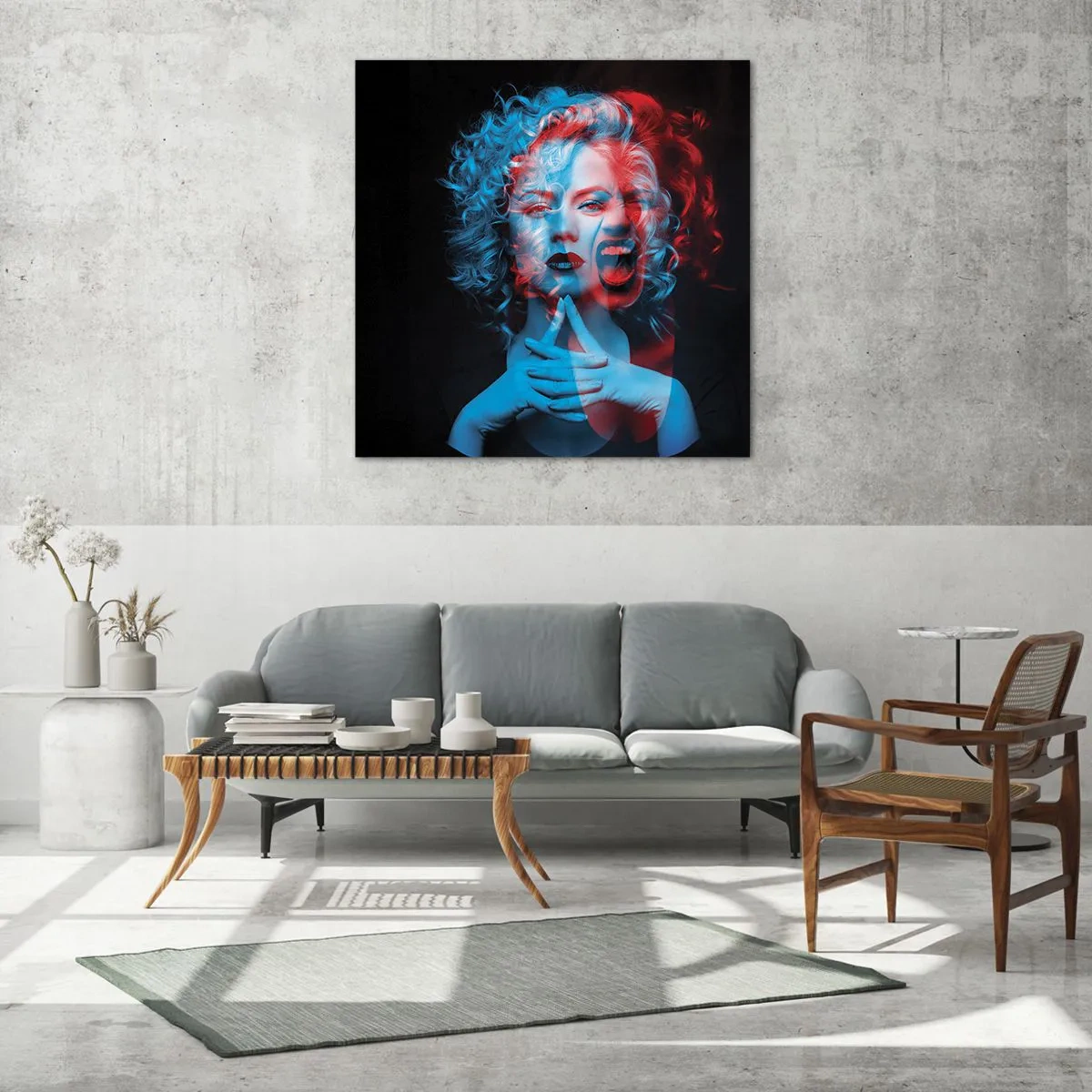 Obraz na szkle - Alter ego - 60x60 cm