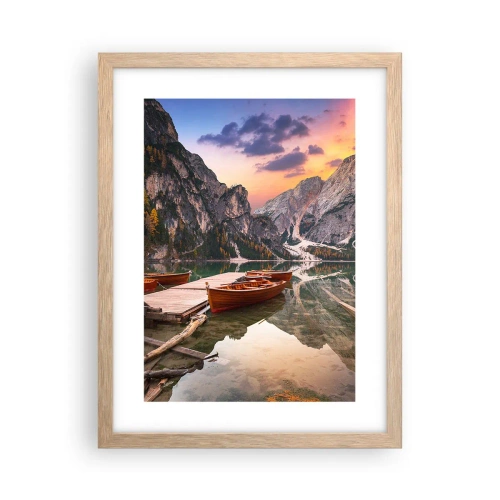 Plakat w ramie jasny dąb - Obietnica dnia - 30x40 cm