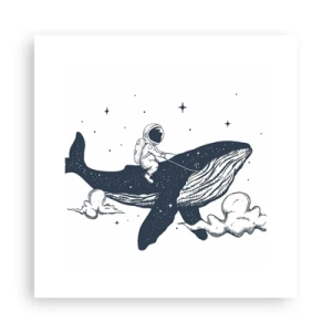 Plakat - Kosmiczna przygoda - 30x30 cm