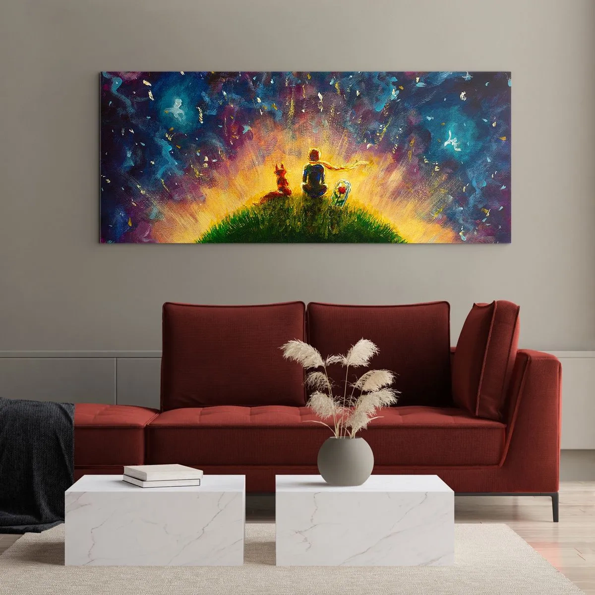 Obraz na szkle - Miłość i przyjaźń - cały świat - 100x40 cm