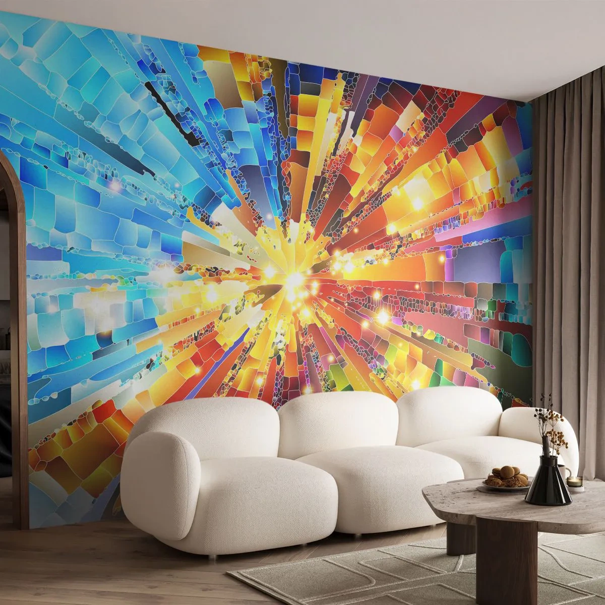 Fototapeta Samoprzylepna Deluxe Sticker - In medias res - Abstrakcja, Sztuka, 3D - 250x175 cm