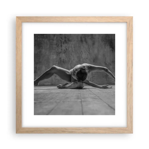Plakat w ramie jasny dąb - Symetria odnaleziona - 30x30 cm