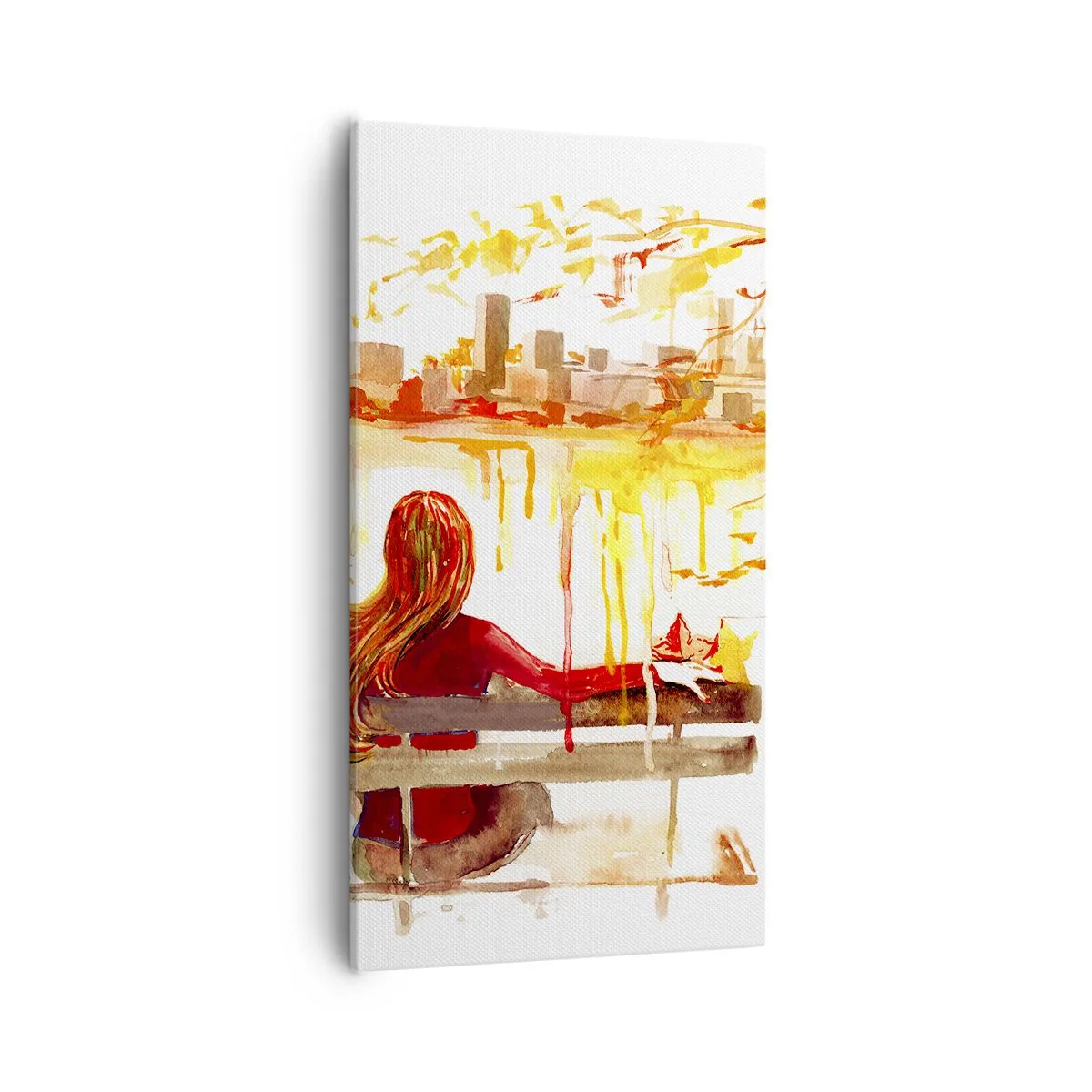 Obraz na płótnie - Chwila zadumy - 55x100 cm