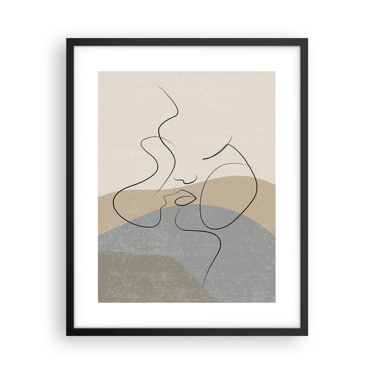 Plakat w czarnej ramie - Jak muśnięcie pędzlem - 40x50 cm