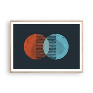 Plakat w ramie jasny dąb - Astronomiczna fantazja - 100x70 cm