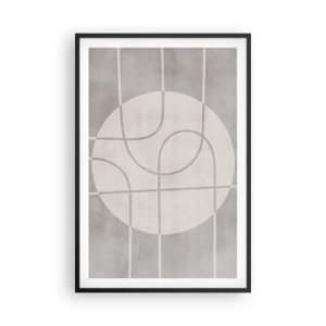 Plakat w czarnej ramie - Koliście i na wprost - 61x91 cm