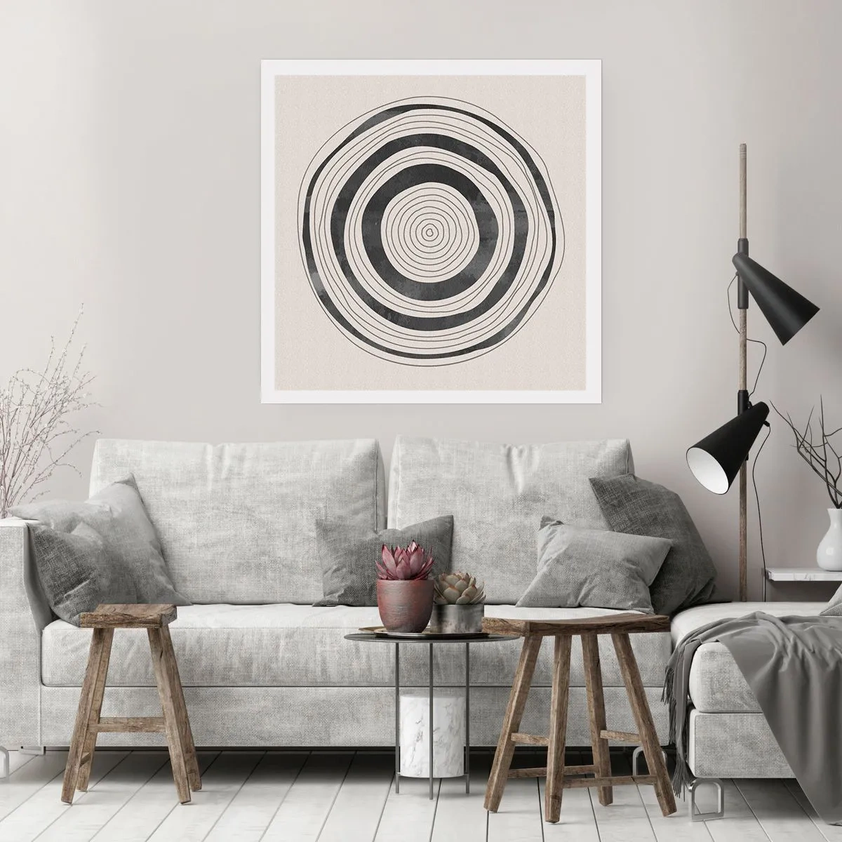 Plakat - Ważne to co pomiędzy - 40x40 cm