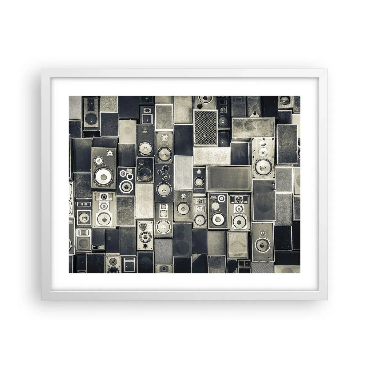 Plakat w białej ramie - I wszystko gra - 50x40 cm