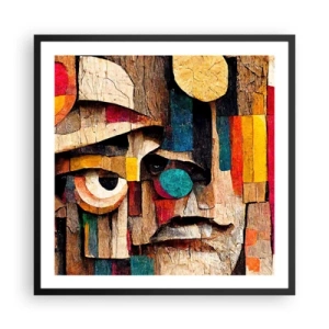 Plakat w czarnej ramie - Widzę cię… - 60x60 cm