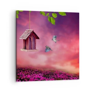 Obraz na płótnie - Zaproszenie na kolację - 60x60 cm