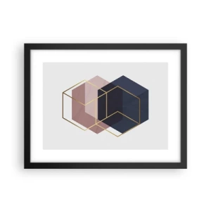 Plakat w czarnej ramie - Siła prostoty - 40x30 cm