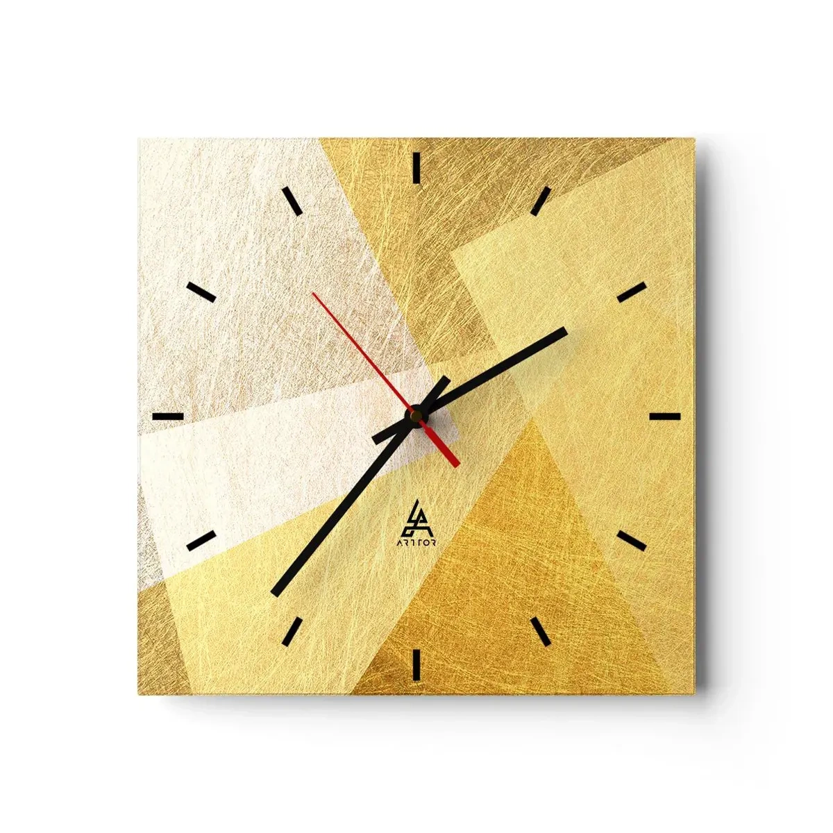Zegar ścienny - Pogoda geometrii - 40x40 cm