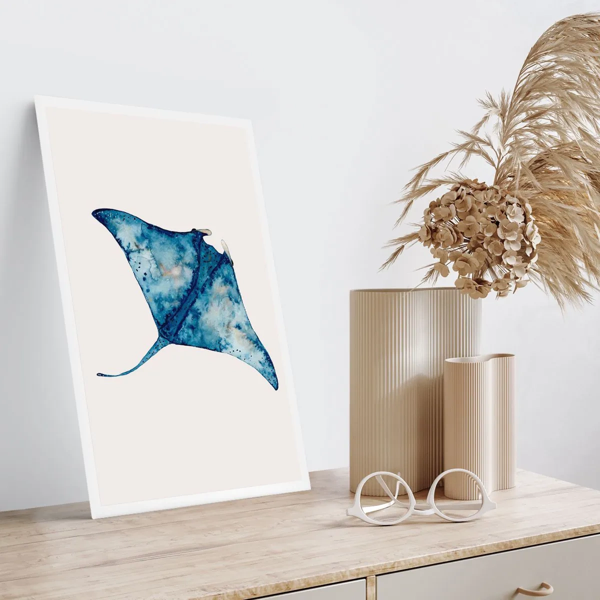 Plakat - Życie w błękicie - 70x100 cm