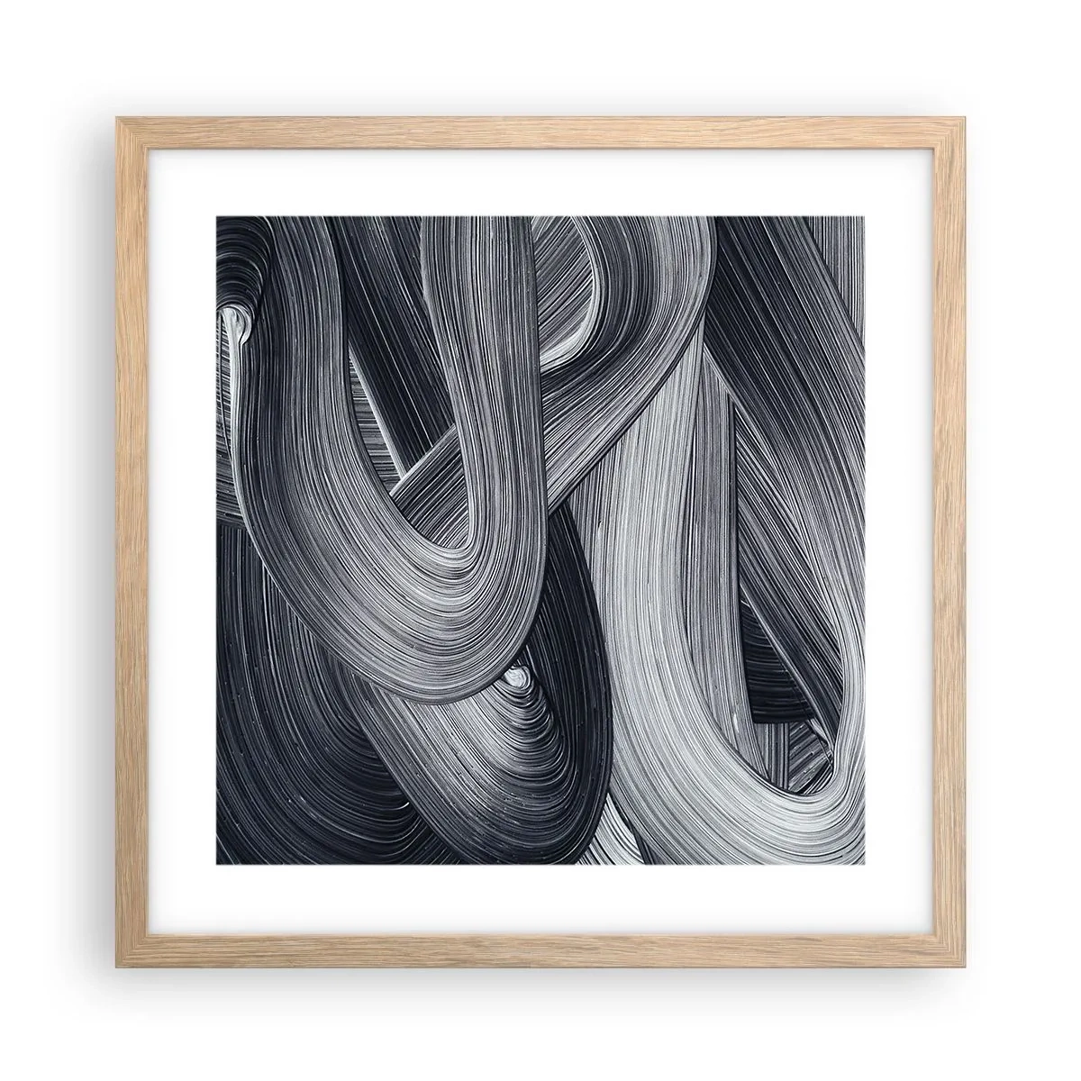 Plakat w ramie jasny dąb - Płynność rzeczywistości - 40x40 cm