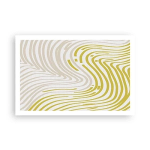 Plakat - Kompozycja z łagodnym ugięciem - 91x61 cm