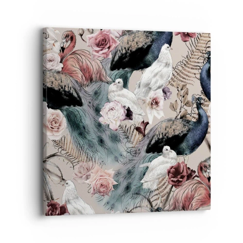 Obraz na płótnie - W pałacowym ogrodzie - 30x30 cm