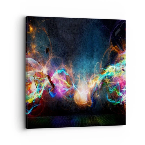 Obraz na płótnie - Radośnie przeciw ciemności - 30x30 cm