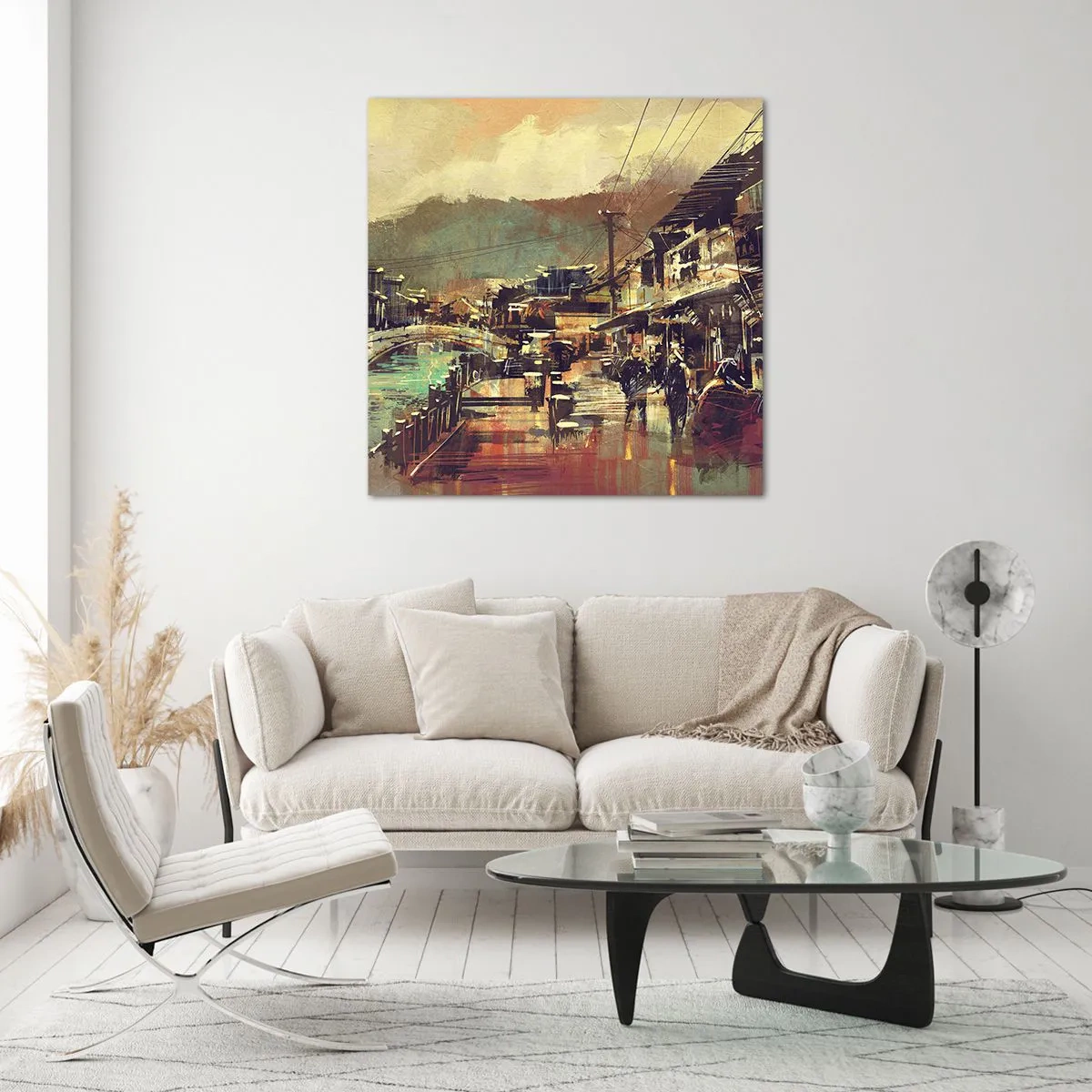 Obraz na szkle - Życie jako bogactwo szarości - 70x70 cm