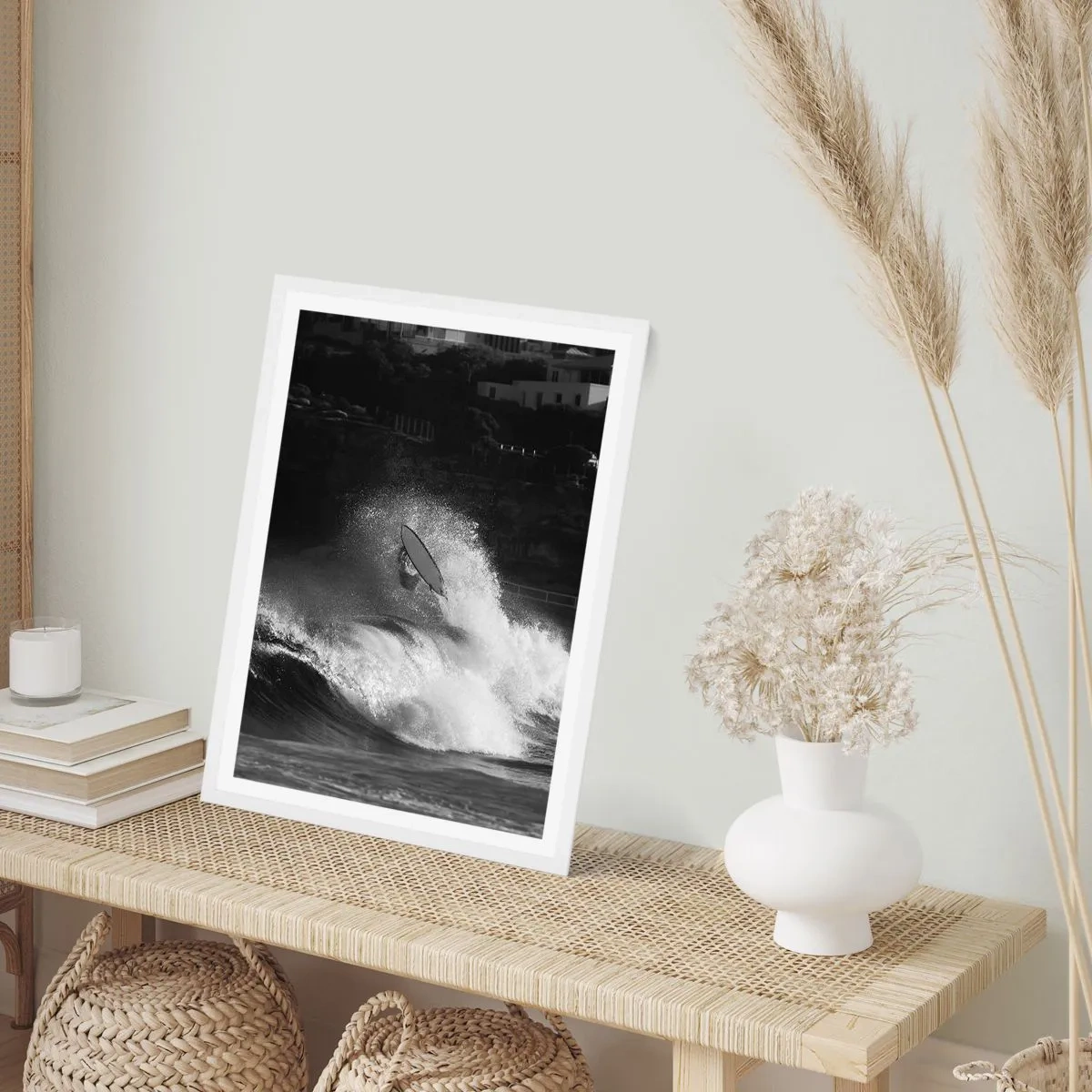 Plakat w białej ramie - Wyzwanie przyjęte! - 70x100 cm