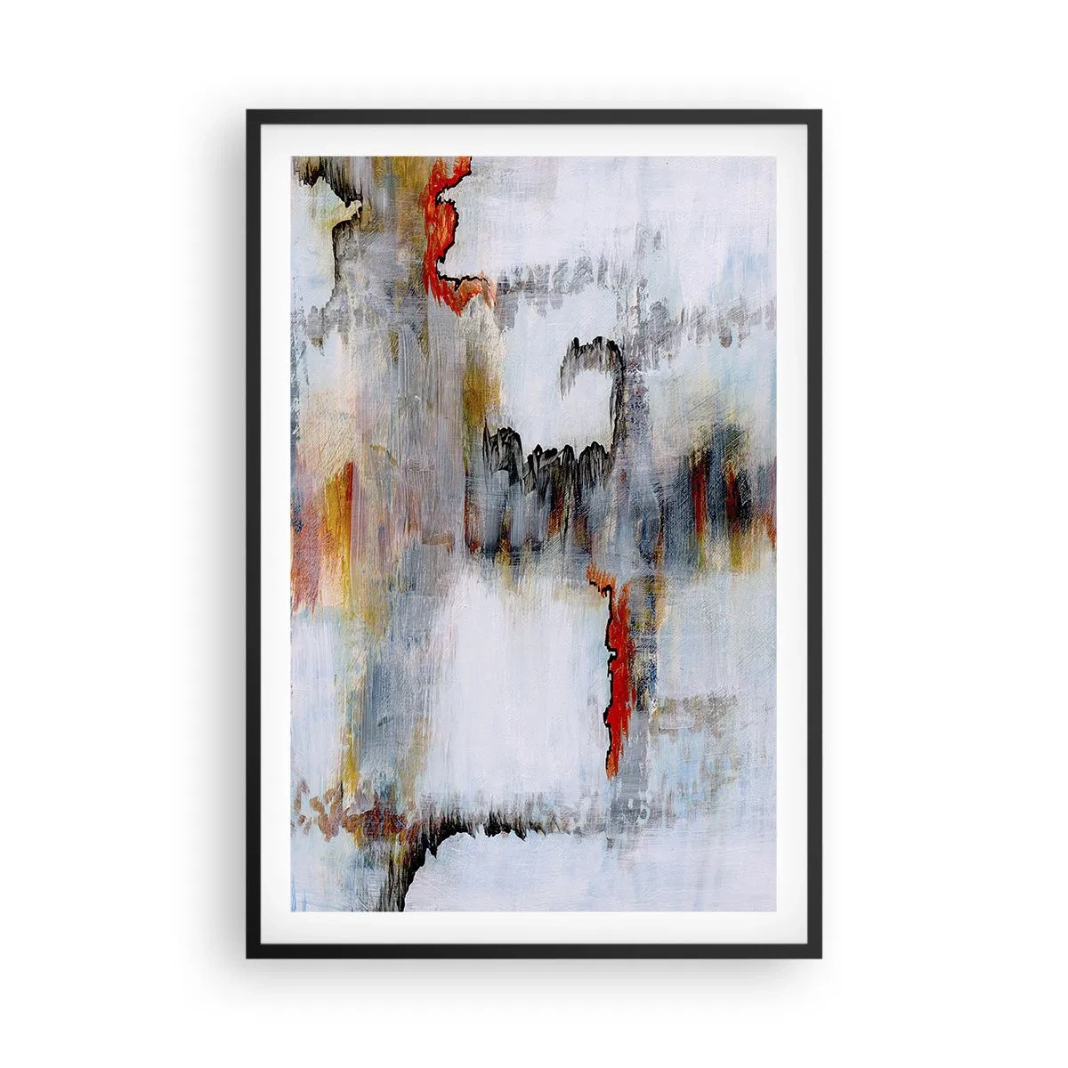 Plakat w czarnej ramie - Patykiem na wodzie - 61x91 cm