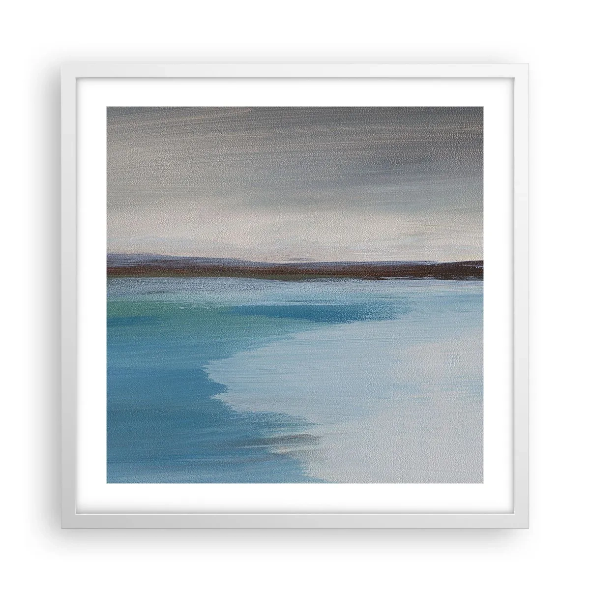 Plakat w białej ramie - Pejzaż horyzontalny - 50x50 cm