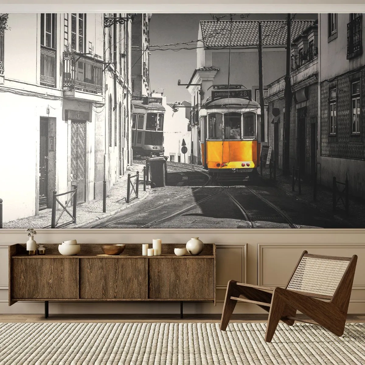 Fototapeta Samoprzylepna Deluxe Sticker - Duch Lizbony - Miasto, Lizbona, Architektura - 250x175 cm