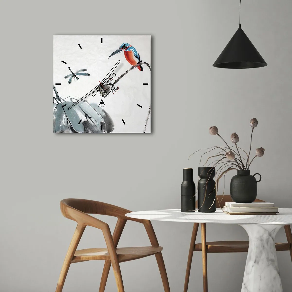 Zegar ścienny - Życie łąki - 30x30 cm