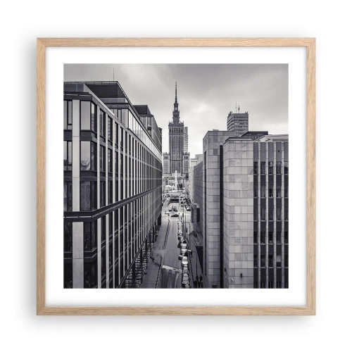 Plakat w ramie jasny dąb - Warszawska dolina - 50x50 cm