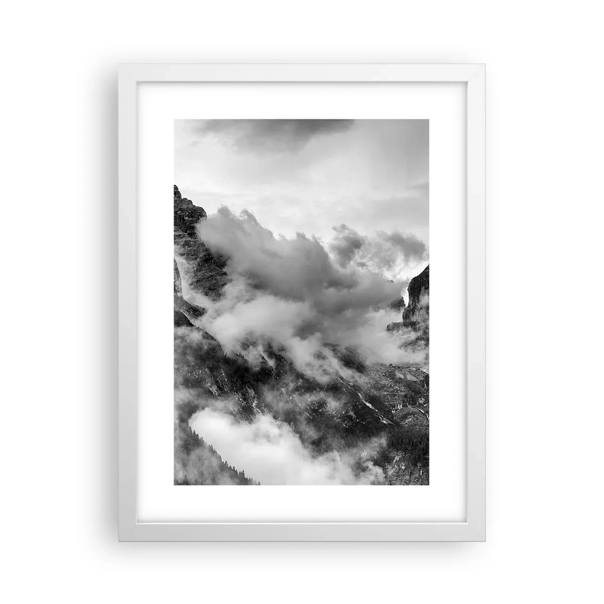 Plakat w białej ramie - Piękne i okrutne - 30x40 cm