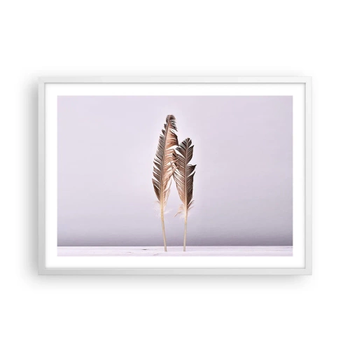 Plakat w białej ramie - Przeciw nicości - 70x50 cm