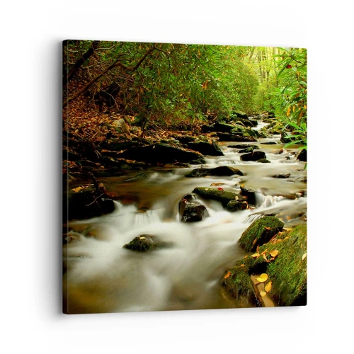 Obraz na płótnie - Jak płynne srebro - 30x30 cm