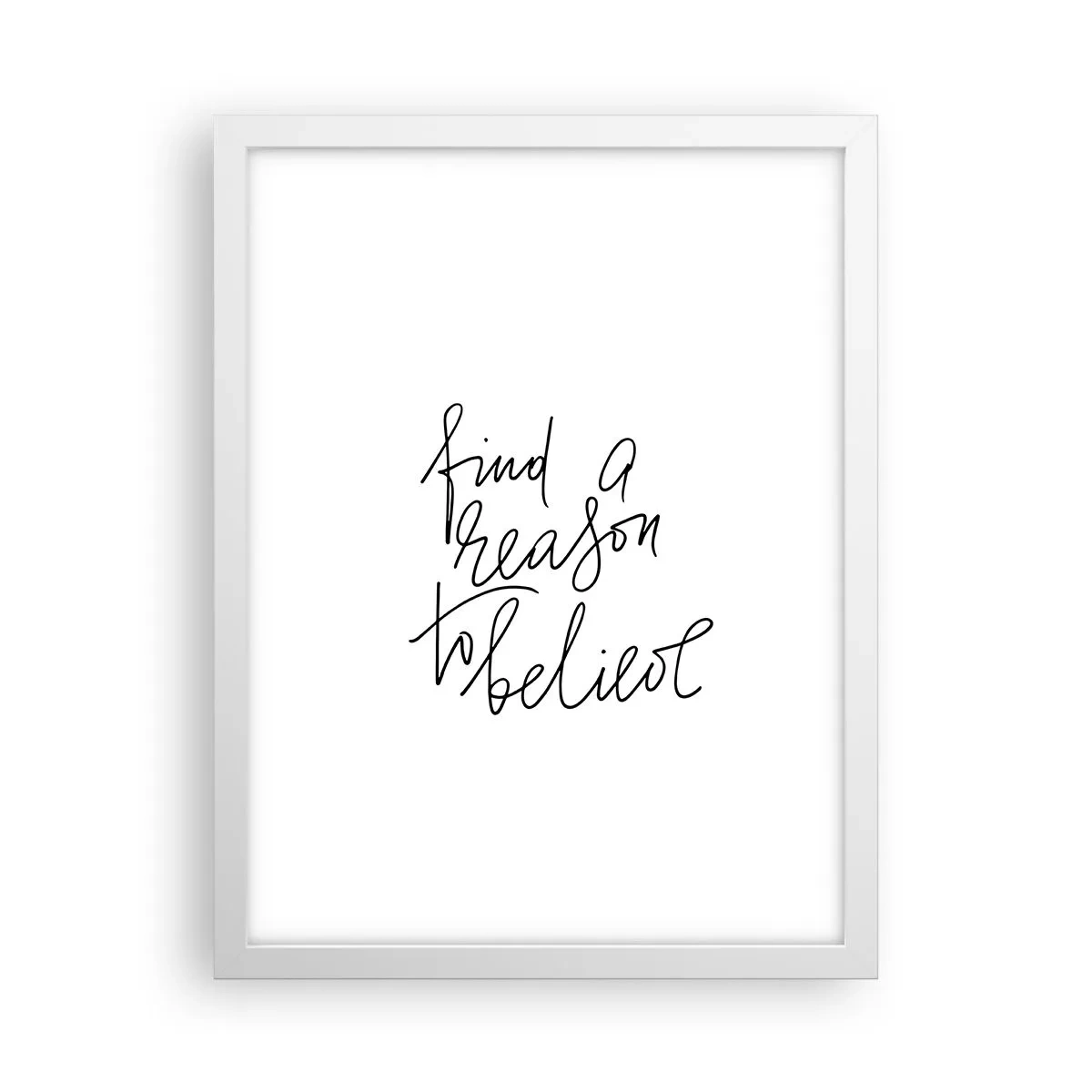 Plakat w białej ramie - To możliwe - 30x40 cm