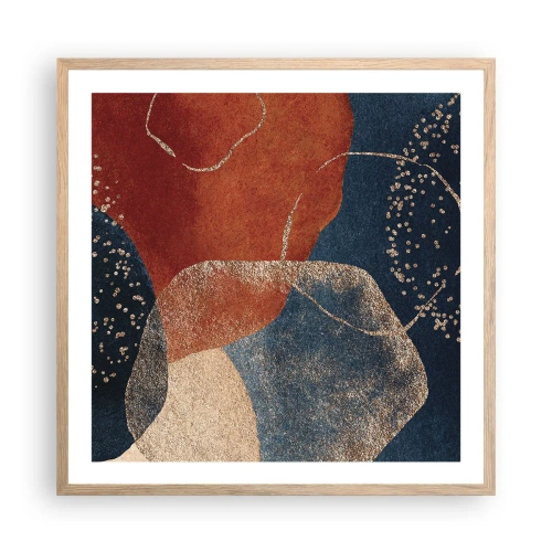Plakat w ramie jasny dąb - Lekkość bytu - 60x60 cm