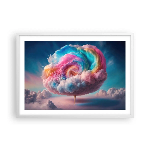Plakat w białej ramie - Sen o wesołym miasteczku - 70x50 cm