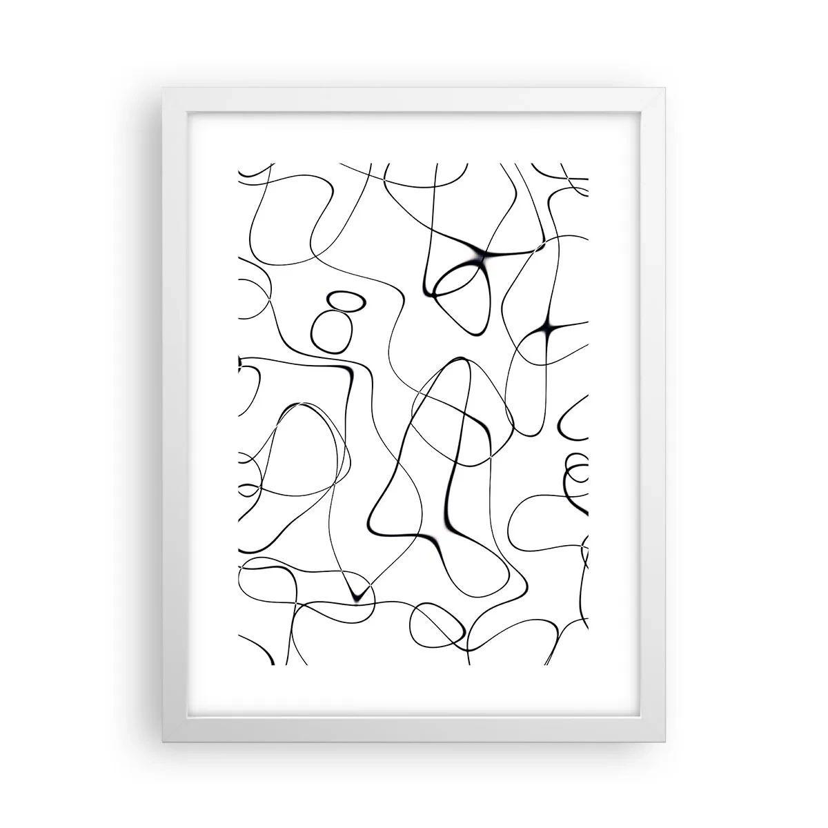 Plakat w białej ramie - Ścieżki życia, koleje losu - 30x40 cm