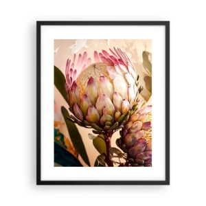 Plakat w czarnej ramie - Czule objęte - 40x50 cm