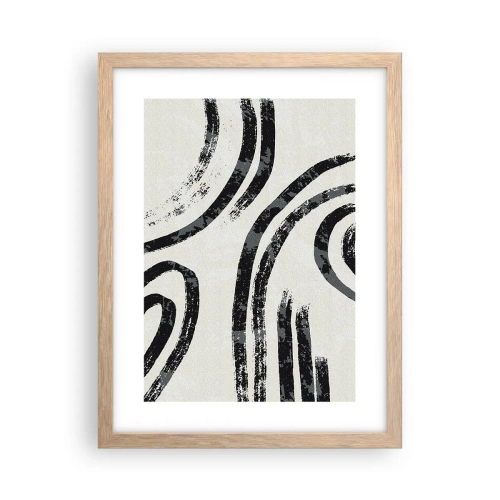 Plakat w ramie jasny dąb - W pół zatrzymany - 30x40 cm