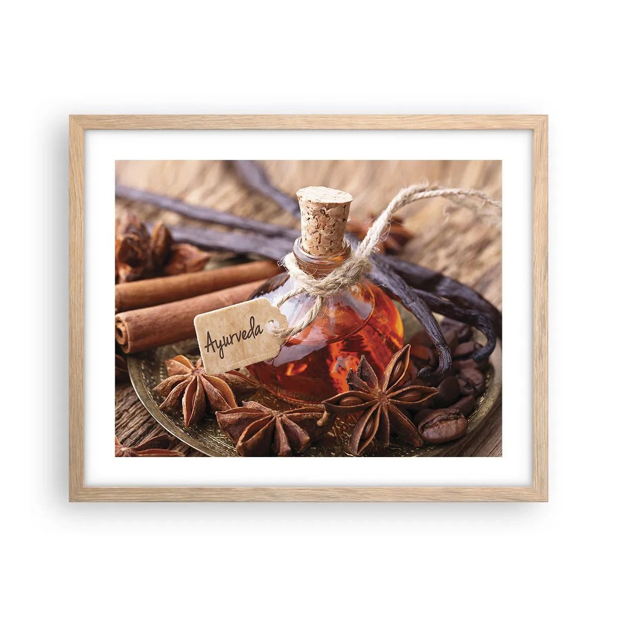 Plakat w ramie jasny dąb - Ku jedności ciała i ducha - 50x40 cm