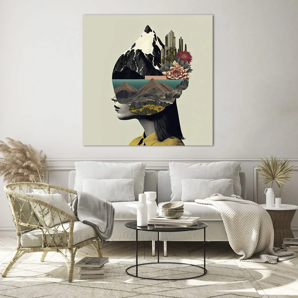 Obraz na szkle - Kobieta – zawsze tajemnica - 40x40 cm