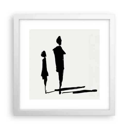 Plakat w białej ramie - Na pewno razem? - 30x30 cm