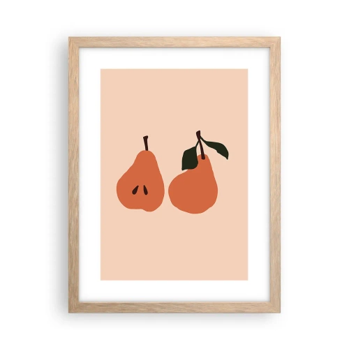 Plakat w ramie jasny dąb - Sama słodycz - 30x40 cm