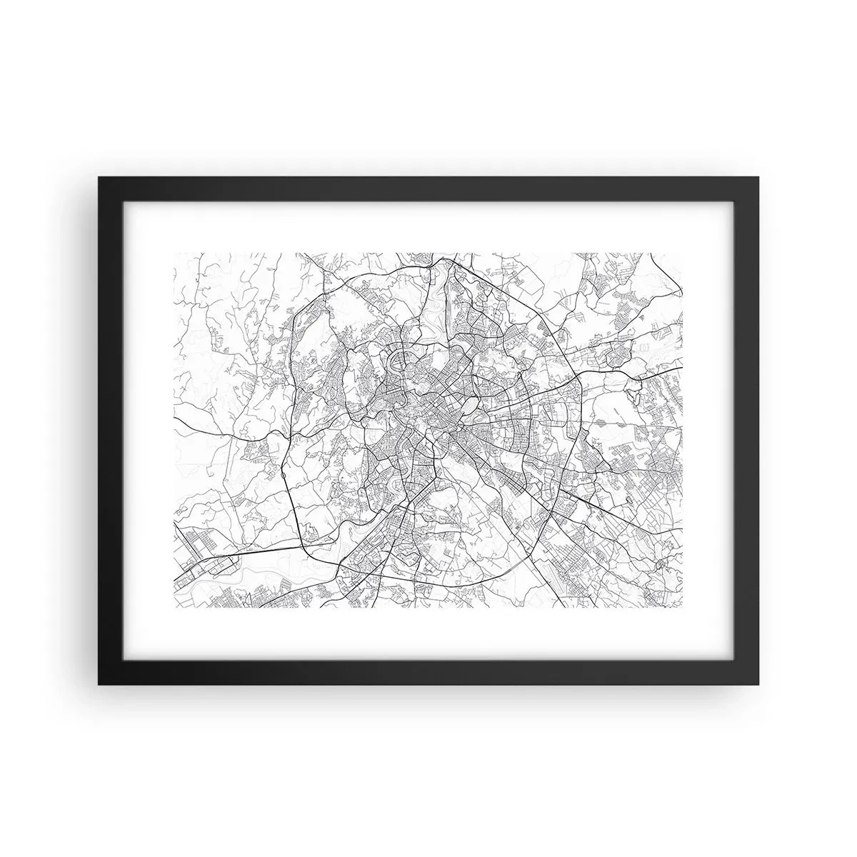 Plakat w czarnej ramie - Rzymski krąg - 40x30 cm