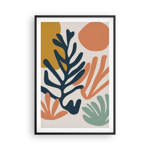 Plakat w czarnej ramie - Koralowe morza - 61x91 cm