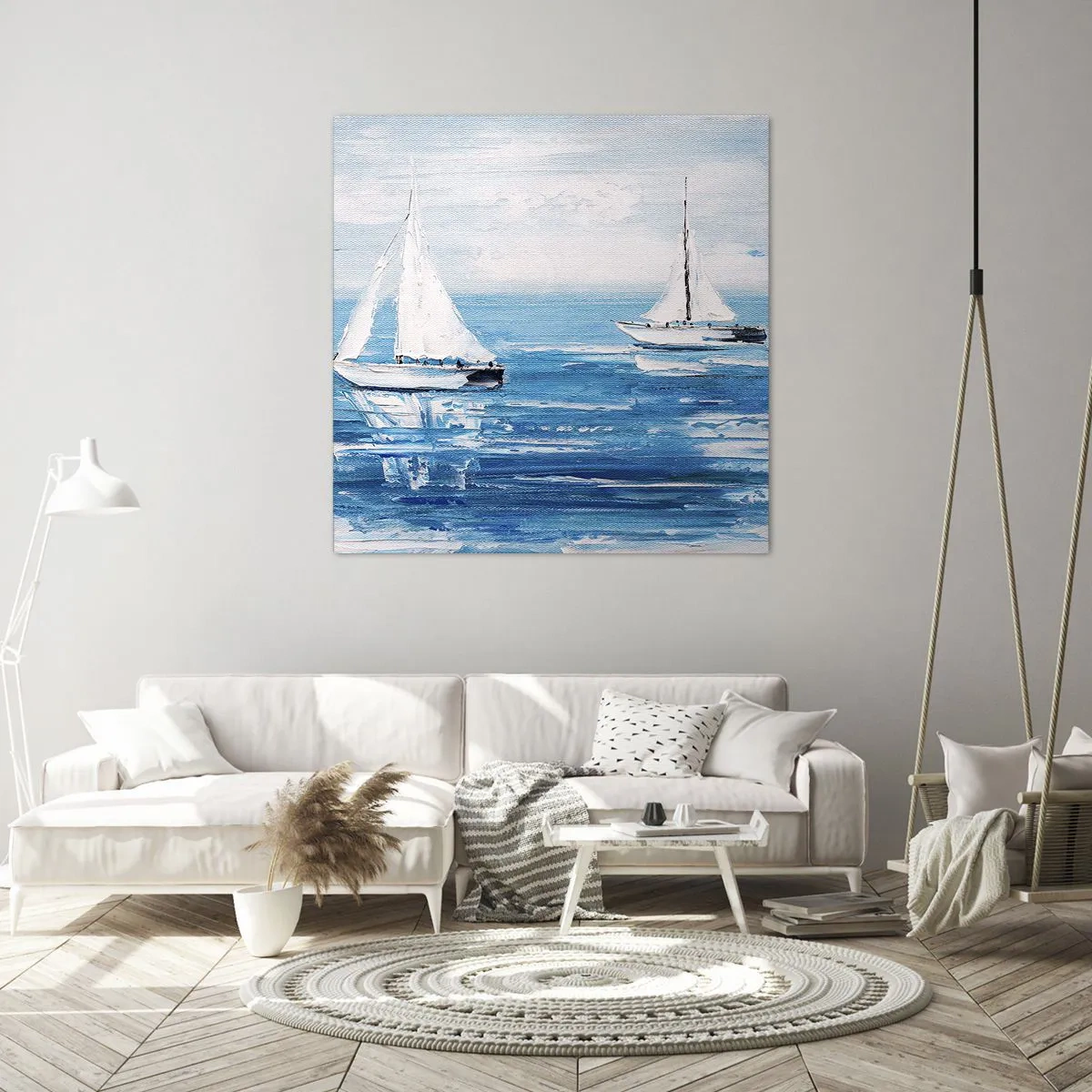 Obraz na płótnie - Z przyjacielem u boku - 50x50 cm