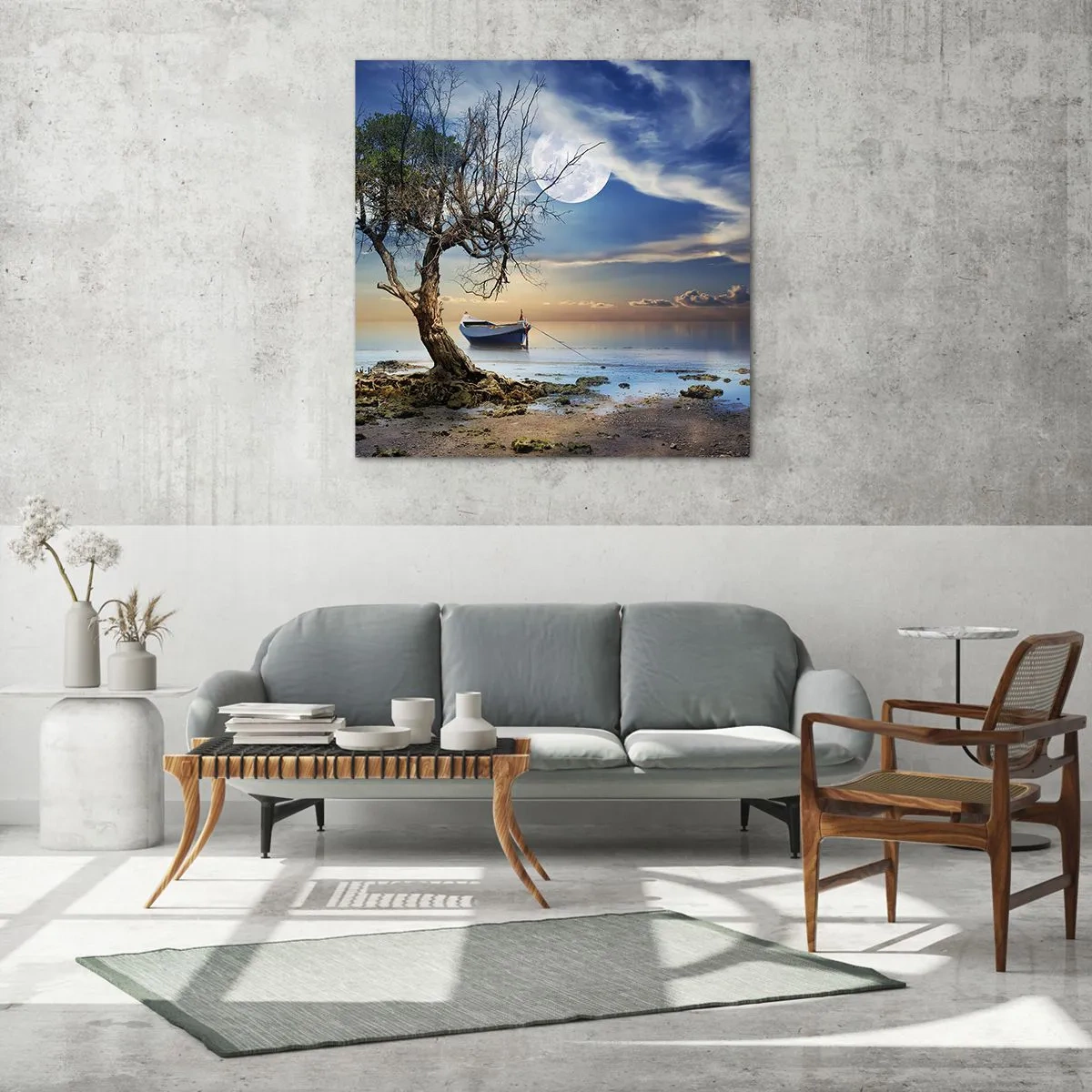 Obraz na szkle - To koniec czy początek? - 40x40 cm